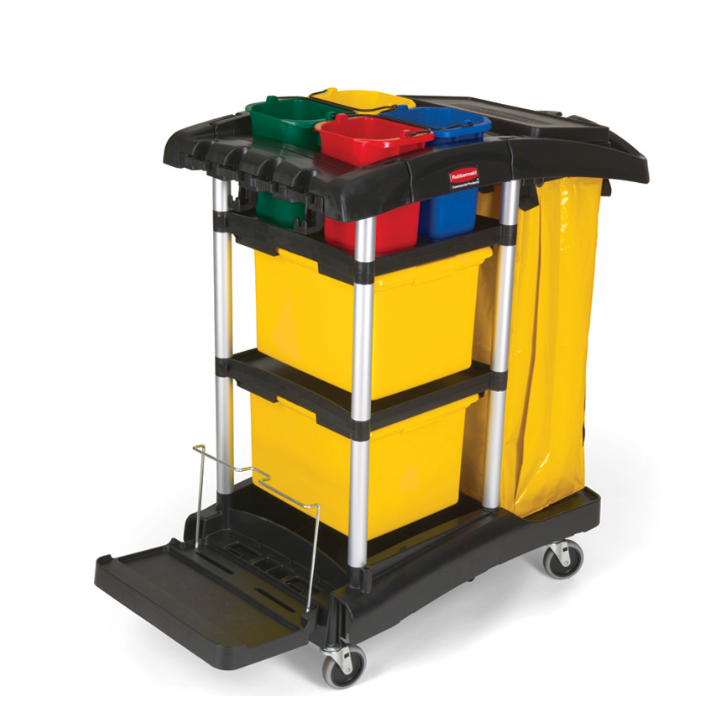 Rubbermaid, schoonmaakkar microvezel, zwart, VB 000974 - 0