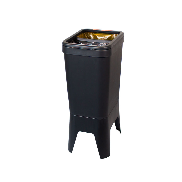 Bonton Circubin, open afvalbak, 20+20 liter, grijs, VB 012640 - 0