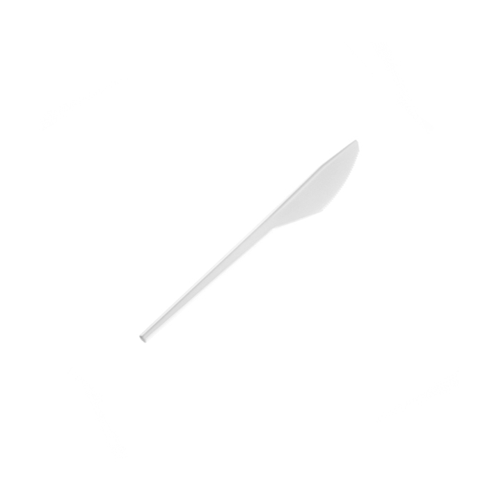 Plastic mes, 16.5 cm, wit (2000 stuks) - 0