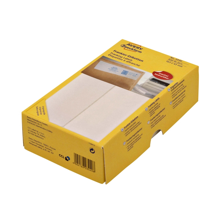 Etiket avery zweck 3441 128x38mm 500st - 0