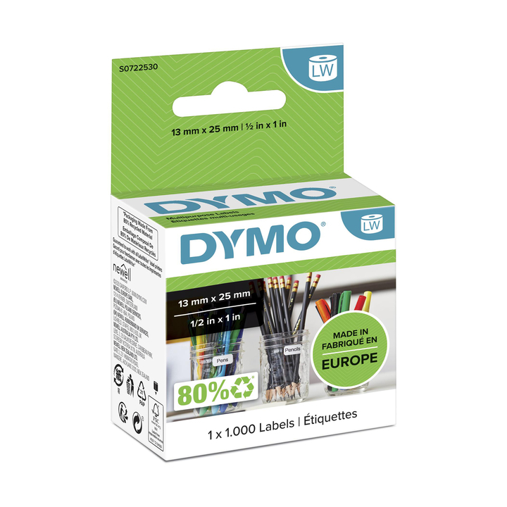 Etiket dymo 11353 labelprint 12mmx24mm - 0