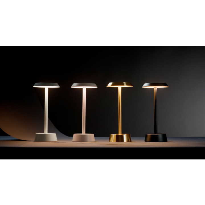 Duni Tafellampen | Oplaadbare Lamp | Cordless | Nour | Taupe | 206425 (6 stuks) - 2