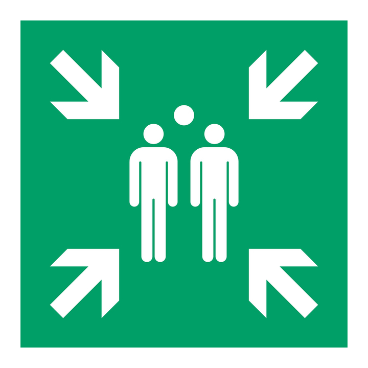Tarifold, pictogram 'verzamelplaats', 30x30 cm, 7510015 (1 stuk) - 0