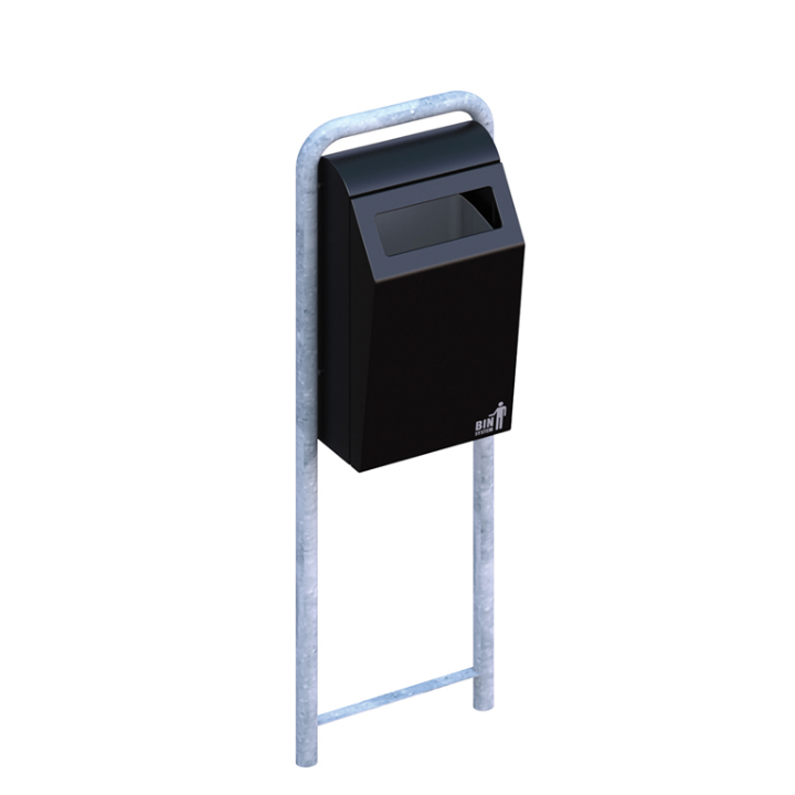 Binsystem, Basic Bin afvalbak, 38 liter, zwart, VB 711482 - 1