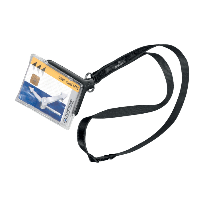 Durable 8207, veiligheidspashouder met textielkoord, antra - 0