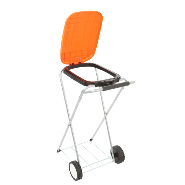 Move & Up, afvalzakhouder, 120 liter, oranje, VB 717316 - 1