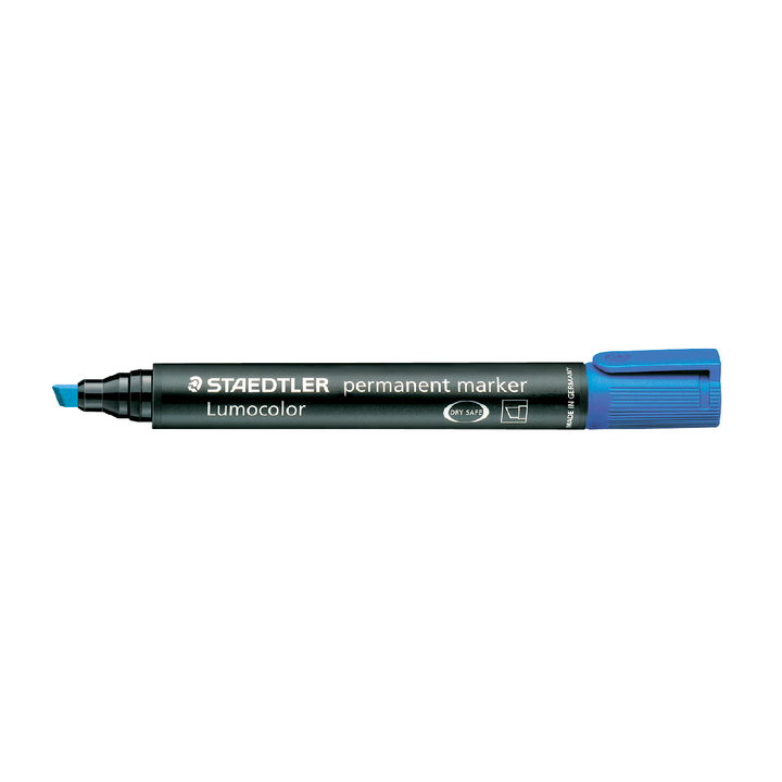Viltstift staedtler 350 perm schuin 2-5mm blauw - 0